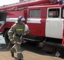 Пожар в Александровском районе